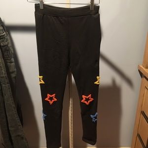 Black winter leggings